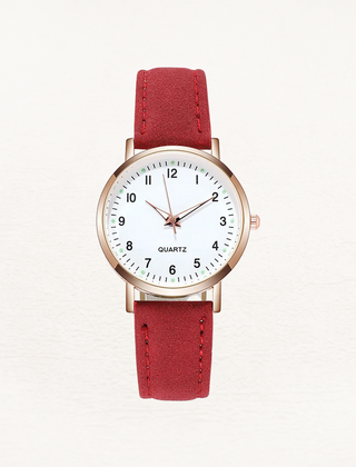 Women's Elegant Leather Watch | Rose Gold Minimalist Timepiece 14