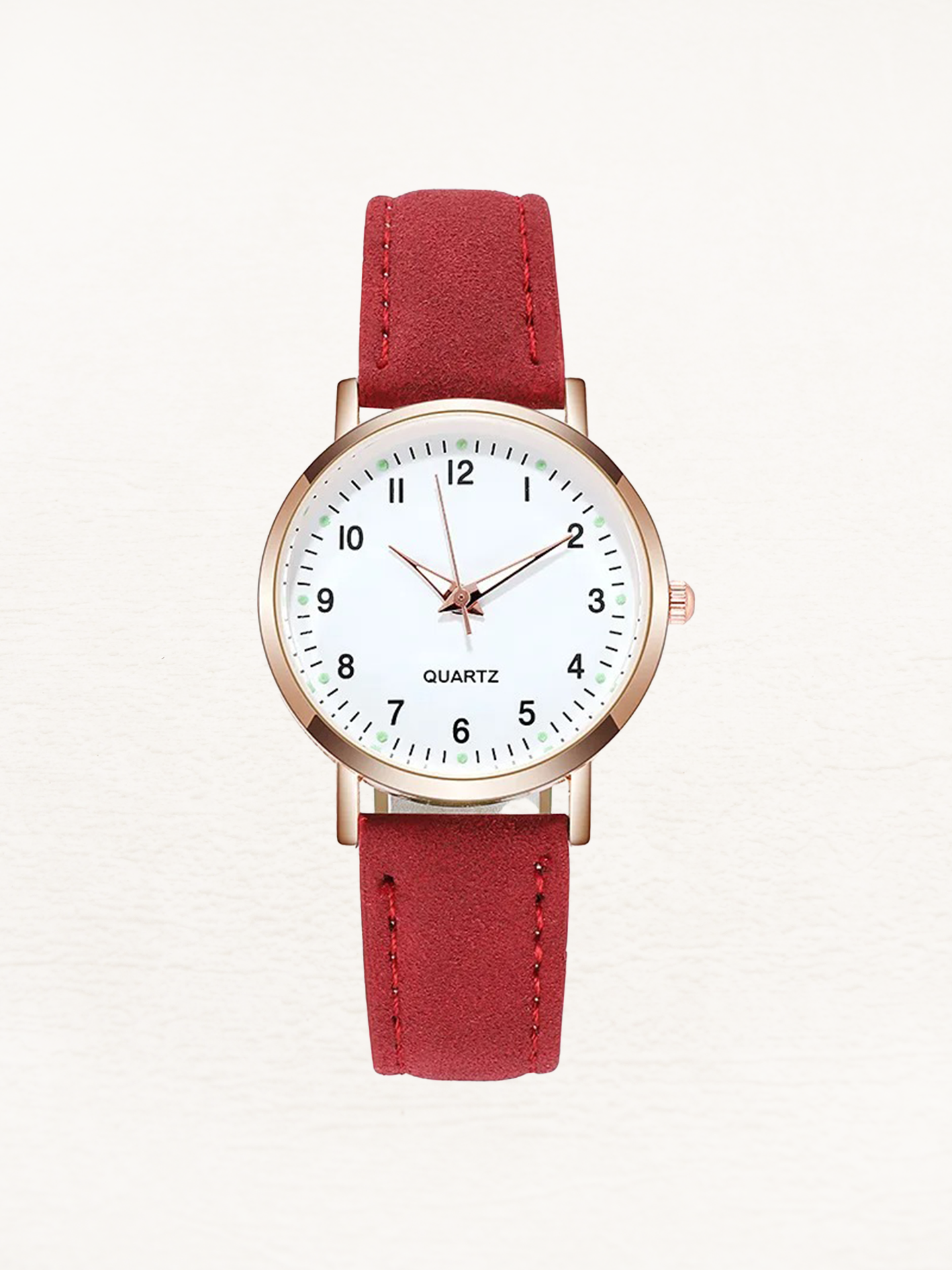 Women's Elegant Leather Watch | Rose Gold Minimalist Timepiece 14