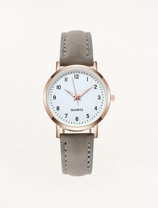 Women's Elegant Leather Watch | Rose Gold Minimalist Timepiece 15