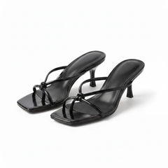 Women's Elegant Orthopedic Heeled Sandals | Chic Knot Strap Design 5