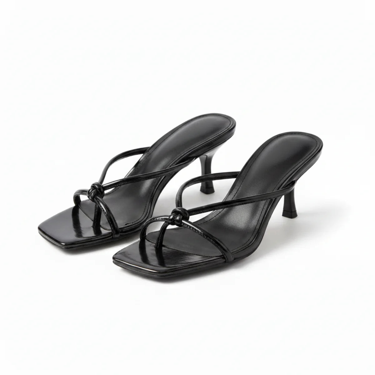 Women's Elegant Orthopedic Heeled Sandals | Chic Knot Strap Design 5