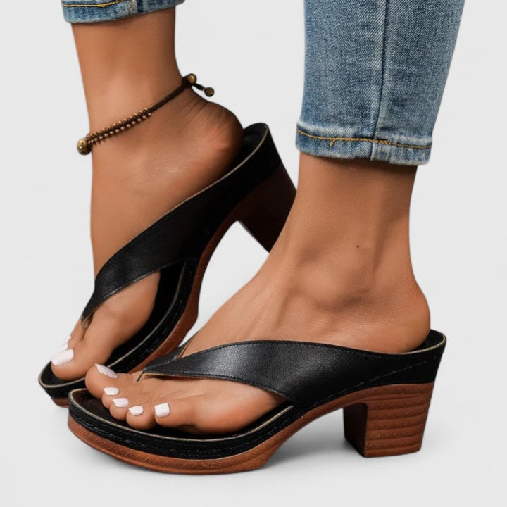Women's Elegant Orthopedic Heels | Comfortable Black Dress Shoes for All-Day Wear 0