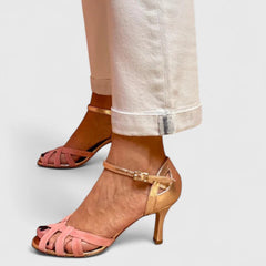 Women's Elegant Orthopedic High Heels | Chic Black T-Strap Design for Comfort and Style 5