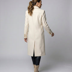 Women's Elegant Polyester Trench Coat | Classic Long-Line Winter Outerwear 2