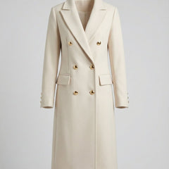 Women's Elegant Polyester Trench Coat | Classic Long-Line Winter Outerwear 5