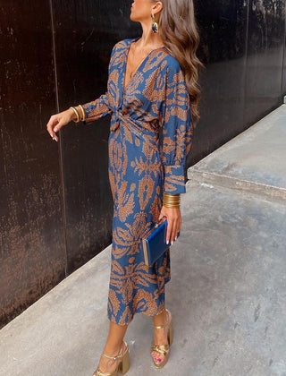 Women's Elegant Printed Maxi Dress | Flattering A-Line Summer Formal Attire 0