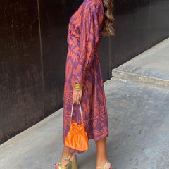 Women's Elegant Printed Maxi Dress | Flattering A-Line Summer Formal Attire 3
