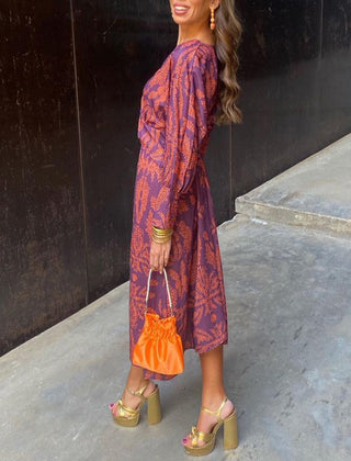 Women's Elegant Printed Maxi Dress | Flattering A-Line Summer Formal Attire 3