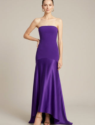 Women's Elegant Satin Maxi Dress | Flared Formal Evening Gown for Special Occasions 0