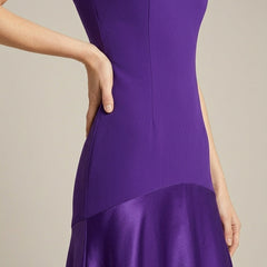 Women's Elegant Satin Maxi Dress | Flared Formal Evening Gown for Special Occasions 2