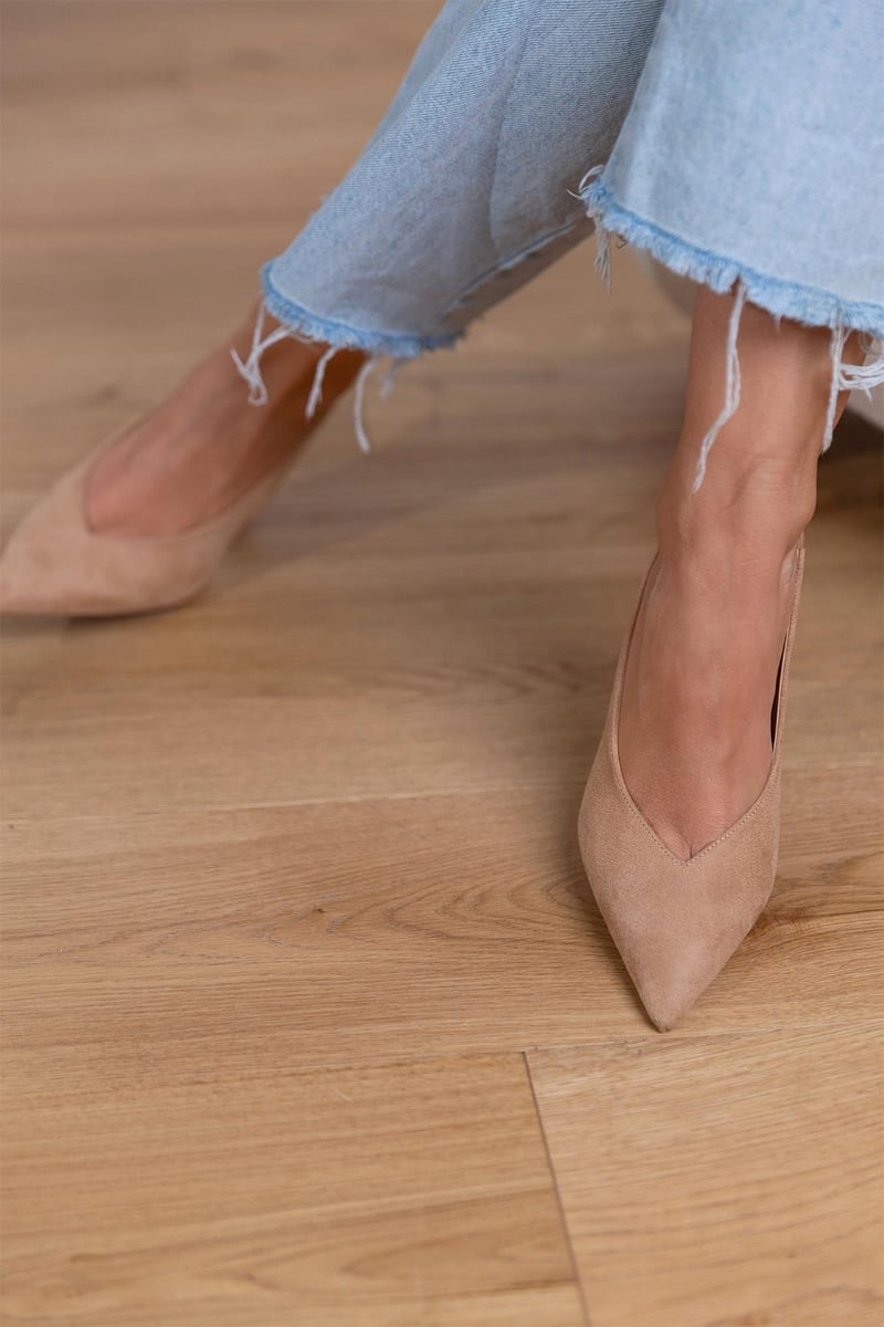 Women's Elegant Slingback High Heels | Chic Open Heel Pumps 5