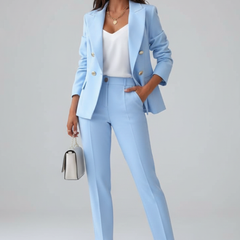 Women's Elegant Tailored Suit | Classic White Pant Suit for Women 1