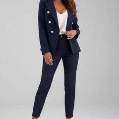 Women's Elegant Tailored Suit | Classic White Pant Suit for Women 6