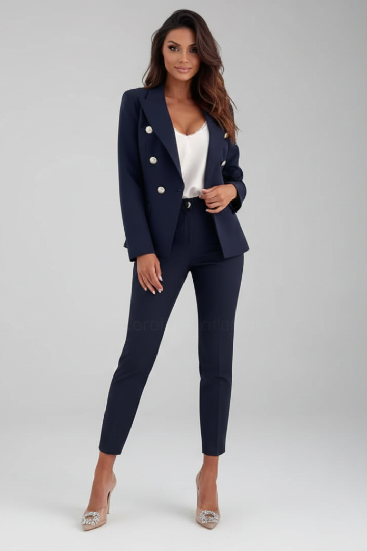 Women's Elegant Tailored Suit | Classic White Pant Suit for Women 6