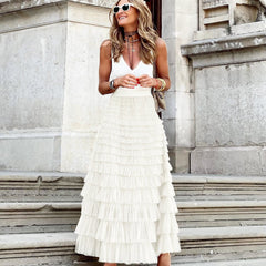 Women's Elegant Tulle Maxi Skirt | Flattering High-Waist Black Skirt for All Occasions 4