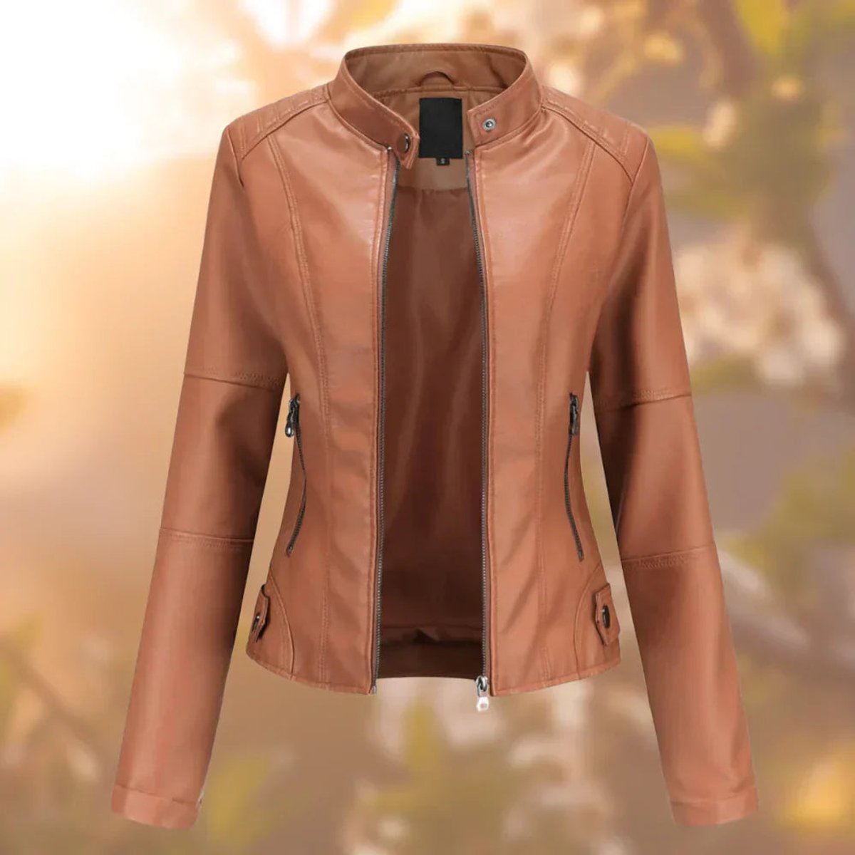Women's Faux Leather Moto Jacket | Stylish Slim-Fit Outerwear for Everyday Elegance 2