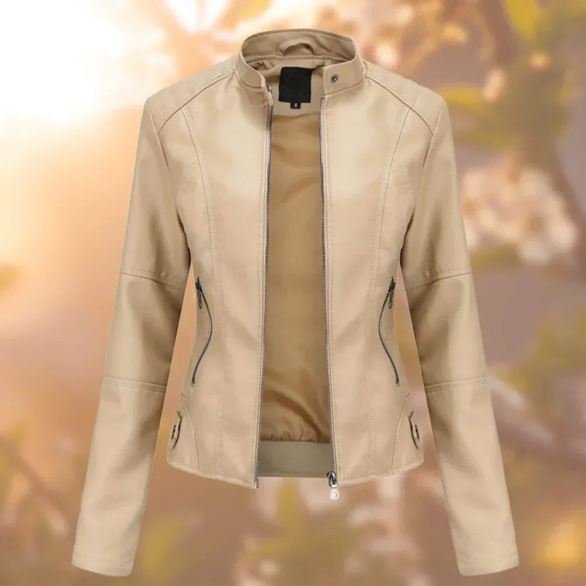 Women's Faux Leather Moto Jacket | Stylish Slim-Fit Outerwear for Everyday Elegance 3