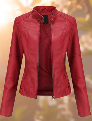 Women's Faux Leather Moto Jacket | Stylish Slim-Fit Outerwear for Everyday Elegance 4
