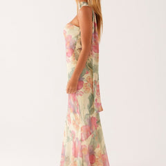 Women's Floral Print Maxi Dress | Elegant Summer Evening Gown 2