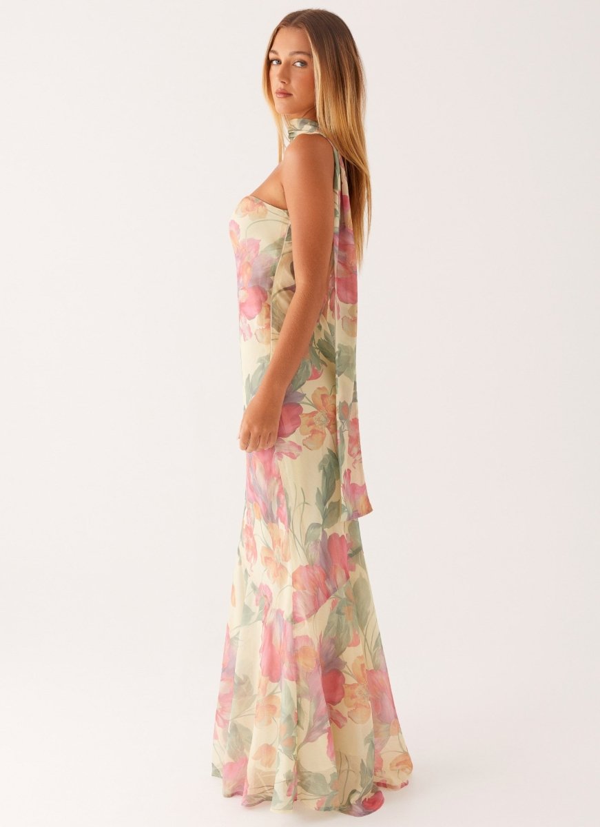 Women's Floral Print Maxi Dress | Elegant Summer Evening Gown 2