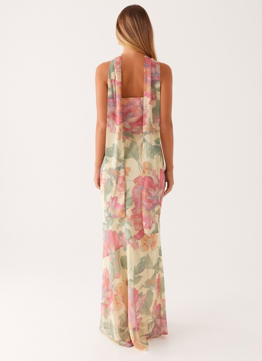 Women's Floral Print Maxi Dress | Elegant Summer Evening Gown 3