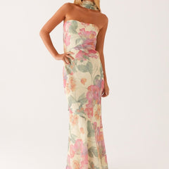Women's Floral Print Maxi Dress | Elegant Summer Evening Gown 4