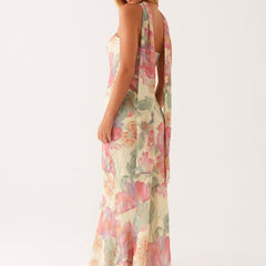 Women's Floral Print Maxi Dress | Elegant Summer Evening Gown 5
