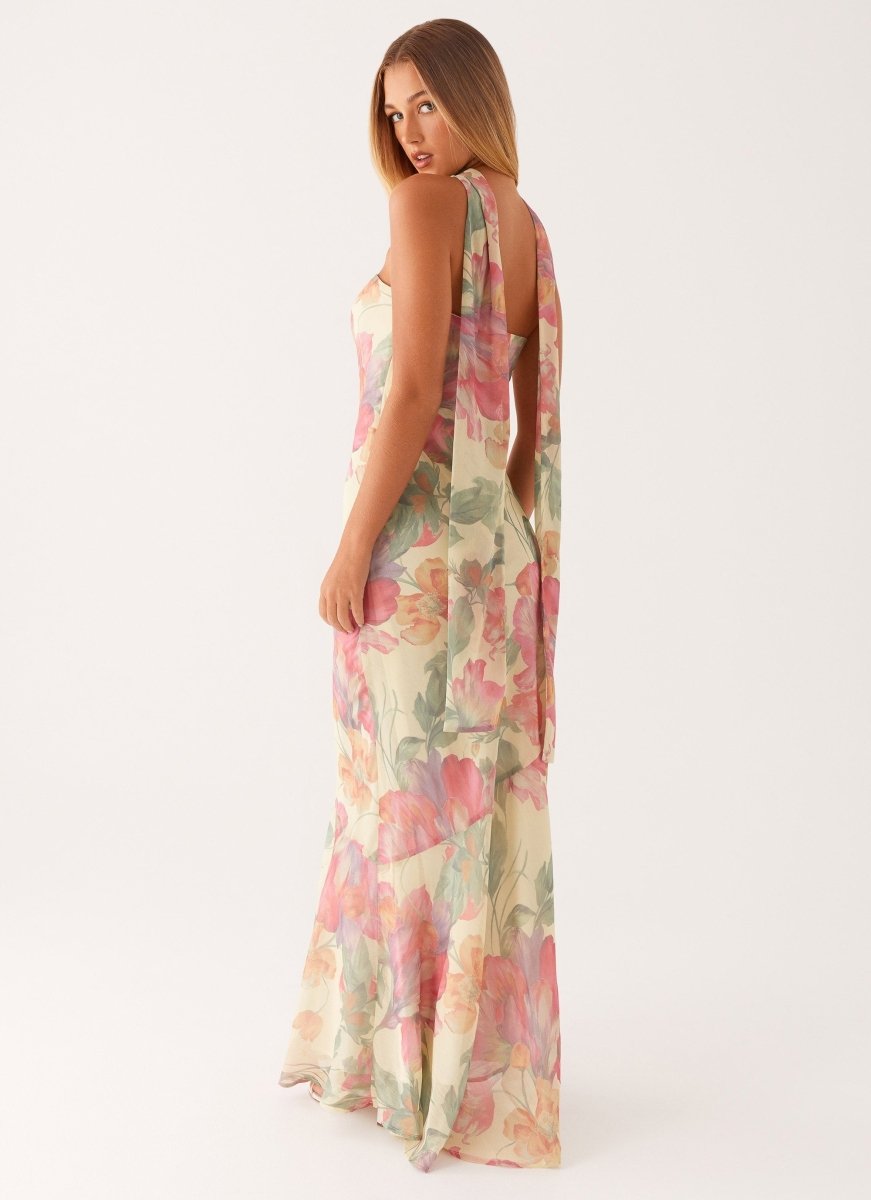 Women's Floral Print Maxi Dress | Elegant Summer Evening Gown 5