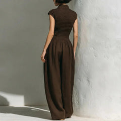 Women's Flowy Wide Leg Jumpsuit | Comfortable Sleeveless Summer Outfit 5