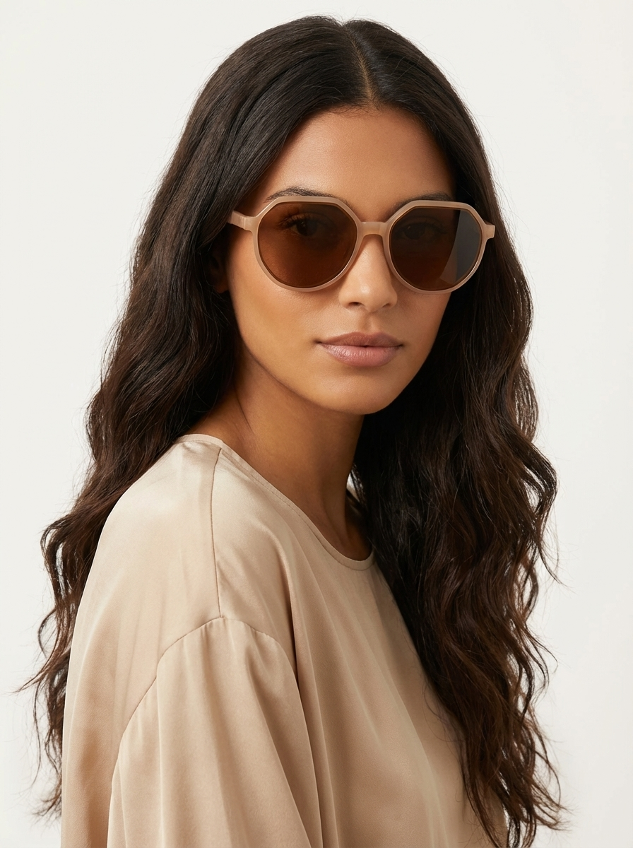 Women's Geometric Oversized Sunglasses | Elegant Retro Fashion Shades 1