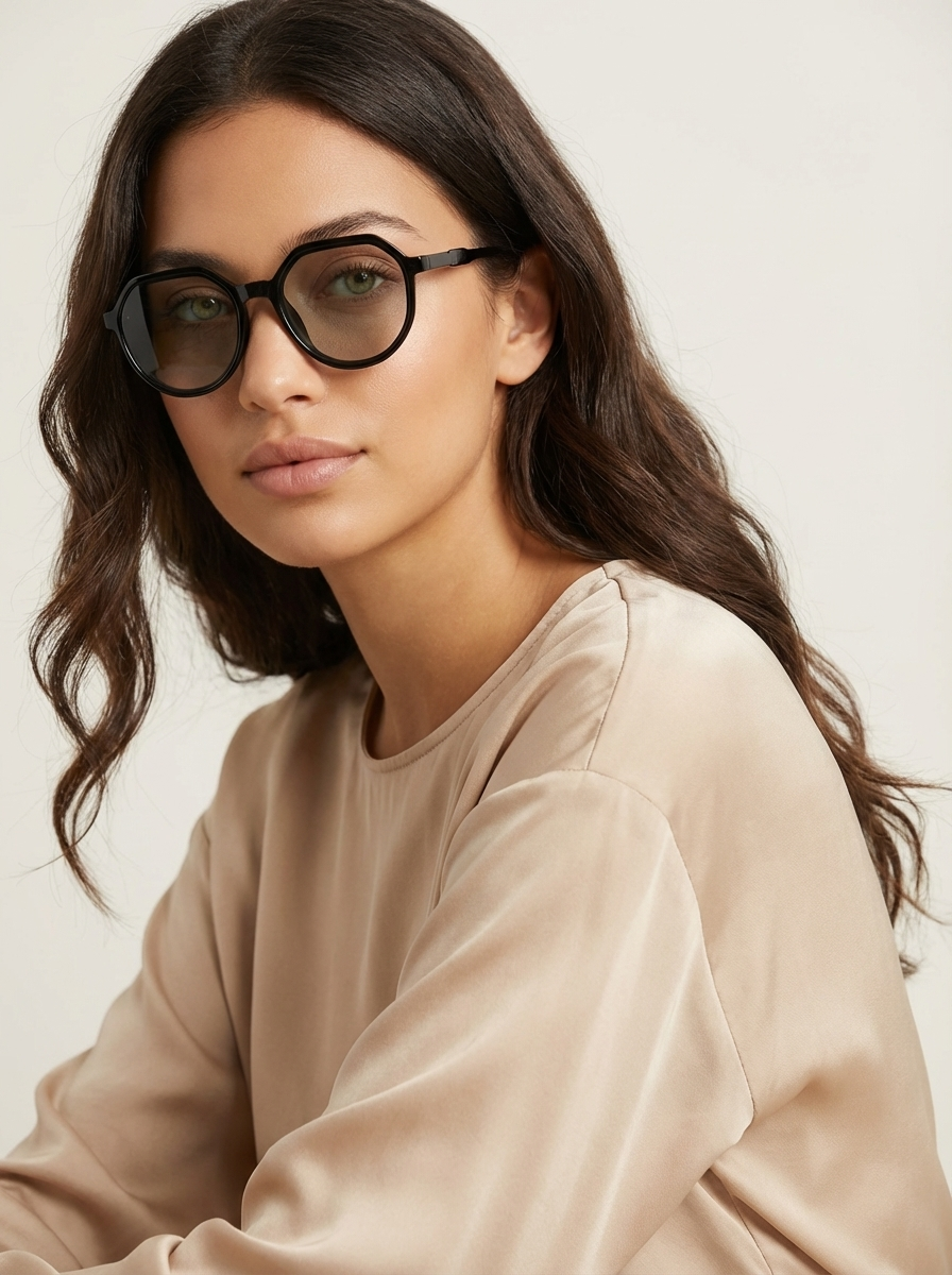 Women's Geometric Oversized Sunglasses | Elegant Retro Fashion Shades 2