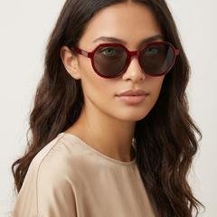 Women's Geometric Oversized Sunglasses | Elegant Retro Fashion Shades 3