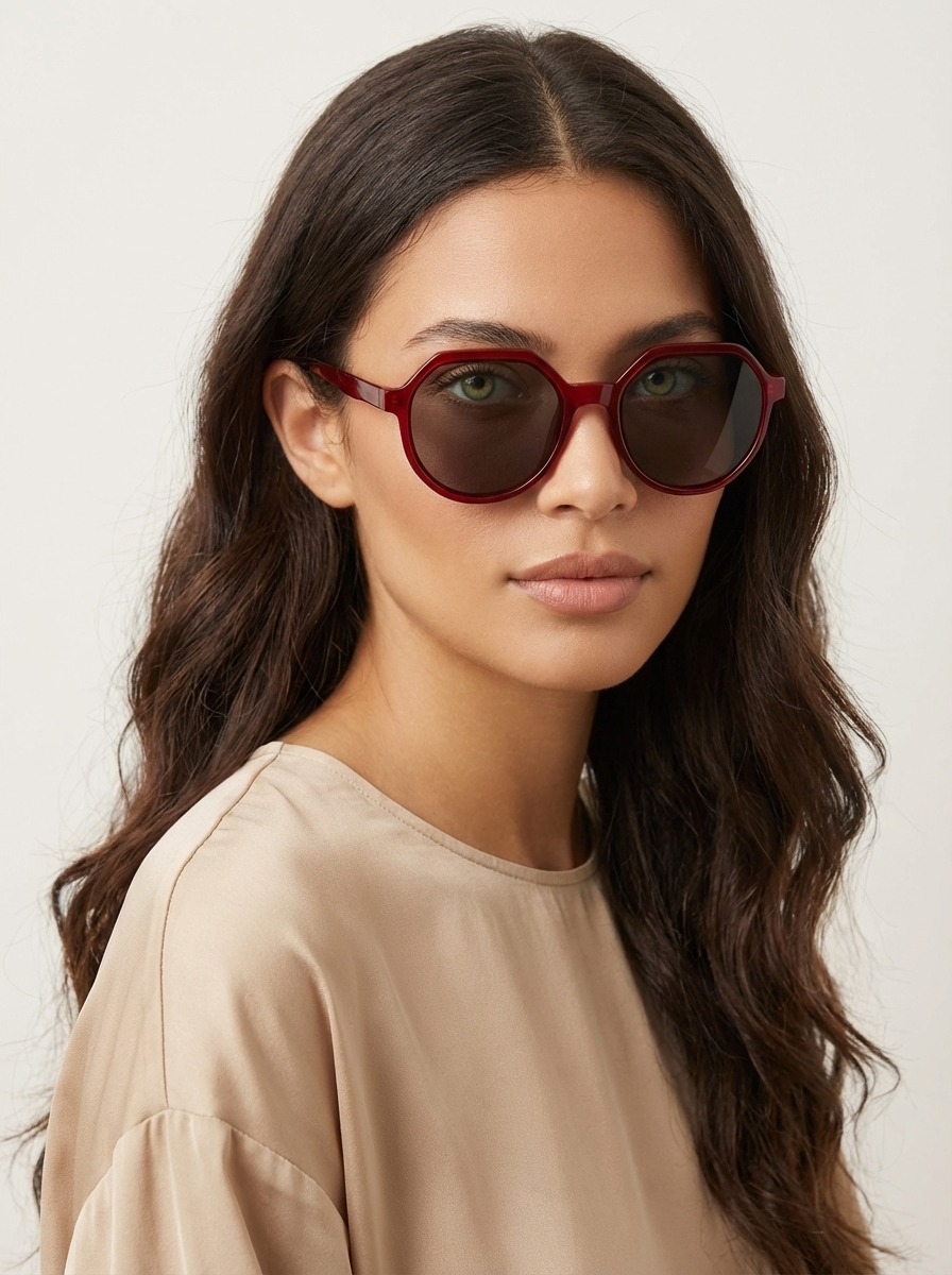 Women's Geometric Oversized Sunglasses | Elegant Retro Fashion Shades 3