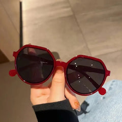 Women's Geometric Oversized Sunglasses | Elegant Retro Fashion Shades 5