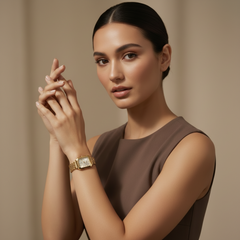 Women's Gold Minimalist Watch | Elegant Square Design for Every Occasion 0
