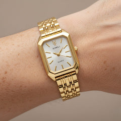 Women's Gold Minimalist Watch | Elegant Square Design for Every Occasion 1