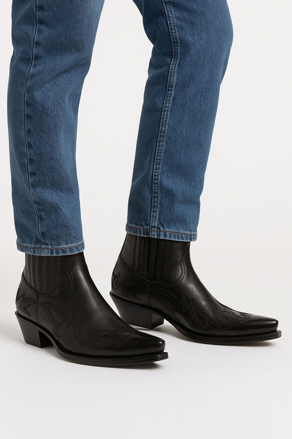 Women's Leather Cowgirl Ankle Boots | Stylish Western Pointed Toe Booties 2