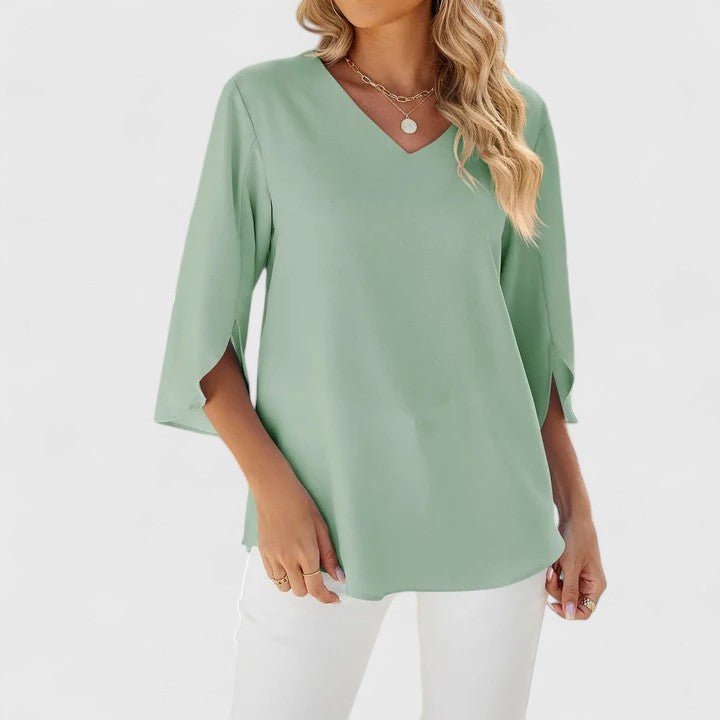 Women's Lightweight Chiffon Blouse | Elegant Ruffle V-Neck Summer Top 7