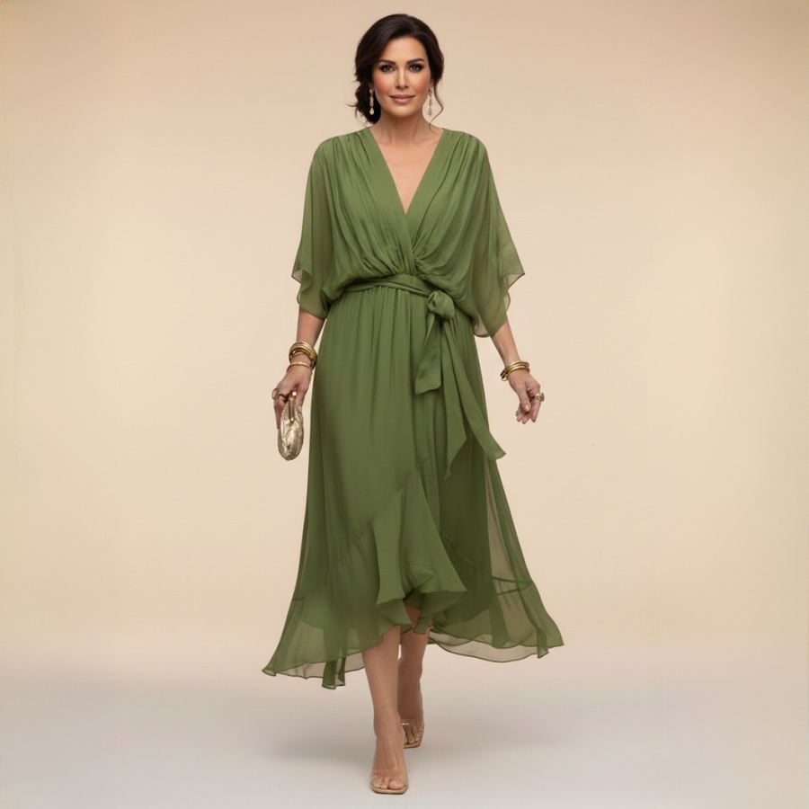 Women's Lightweight Chiffon Maxi Dress