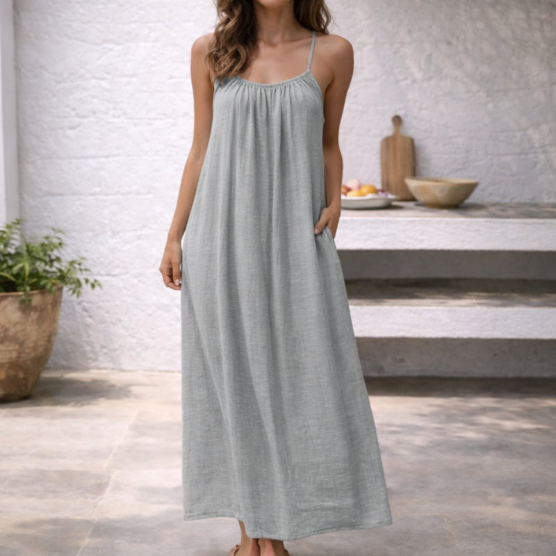 Women's Lightweight Cotton Maxi Dress | Effortless Relaxed Fit Summer Beachwear 10