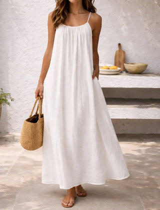 Women's Lightweight Cotton Maxi Dress | Effortless Relaxed Fit Summer Beachwear 7