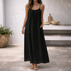 Women's Lightweight Cotton Maxi Dress | Effortless Relaxed Fit Summer Beachwear 8