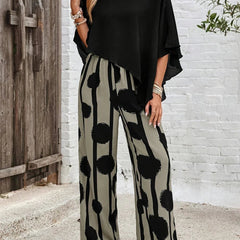 Women's Lightweight Cotton Summer Outfit | Elegant Flowy Two-Piece Set 0