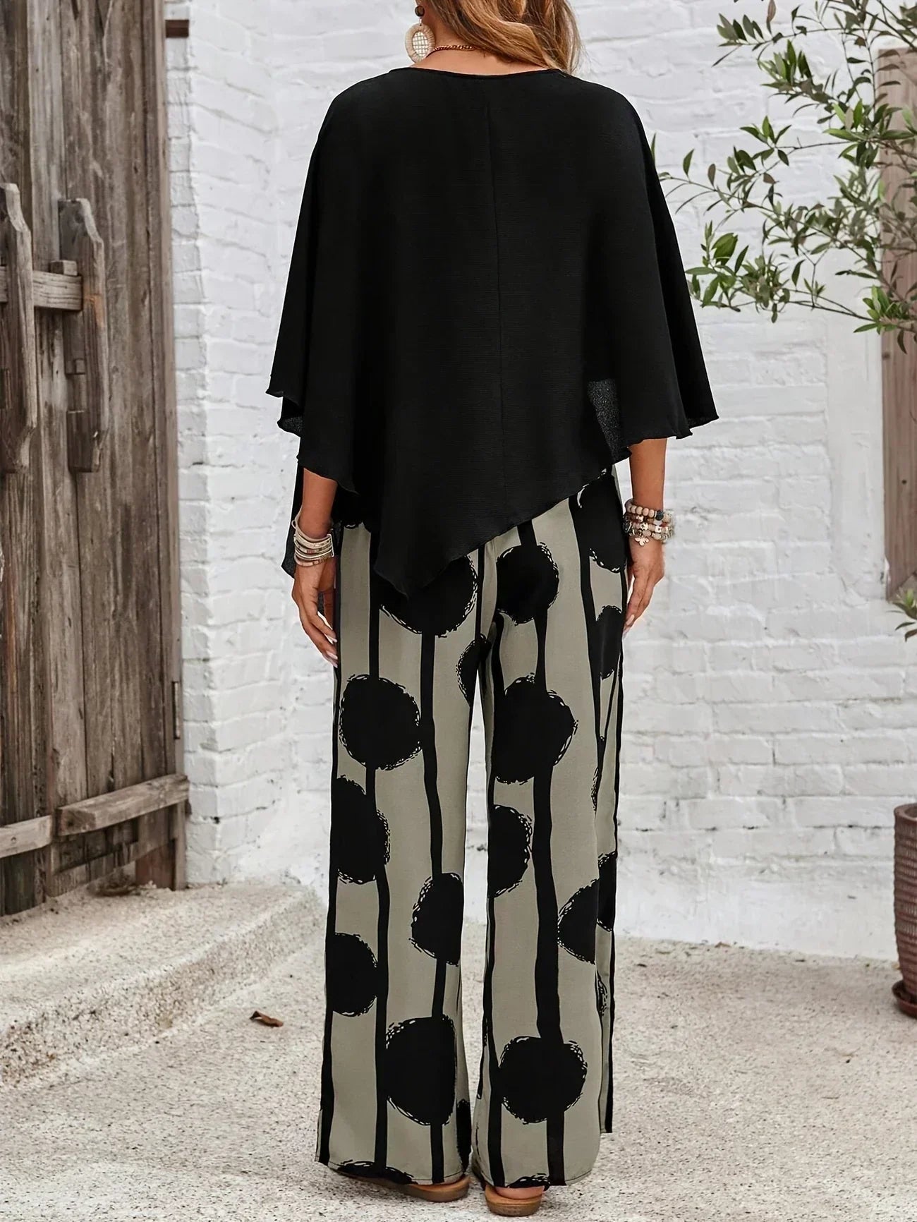 Women's Lightweight Cotton Summer Outfit | Elegant Flowy Two-Piece Set 3
