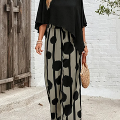 Women's Lightweight Cotton Summer Outfit | Elegant Flowy Two-Piece Set 4