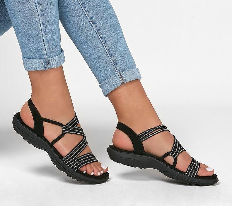 Women's Lightweight Elastic Strap Sandals | Comfortable Summer Walking Footwear 0