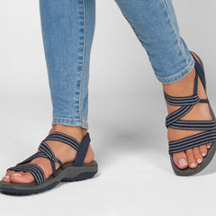 Women's Lightweight Elastic Strap Sandals | Comfortable Summer Walking Footwear 1