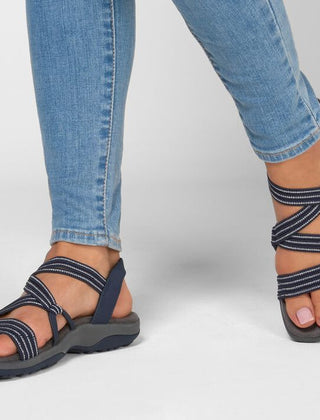 Women's Lightweight Elastic Strap Sandals | Comfortable Summer Walking Footwear 1