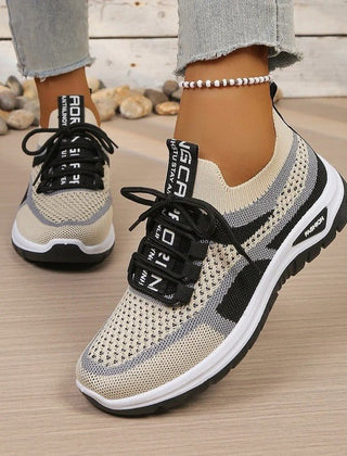 Women's Lightweight Fabric Sneakers | Sporty White Walking Shoes for Comfort and Style 4