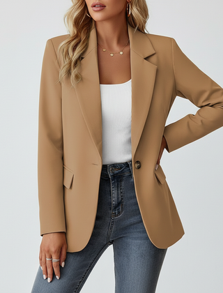 Women's Lightweight Fitted Blazer | Elegant Black Office Jacket 4